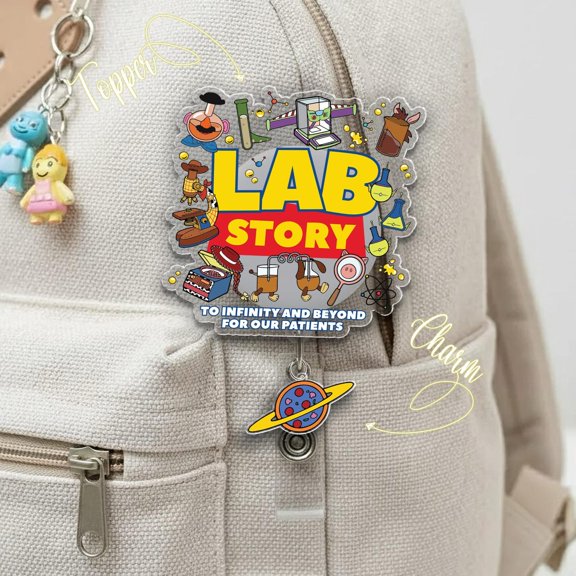 Lab Week 2026 Laboratory Team Badge Reel, Medical Lab Appreciation Retractable ID Holder, Lab Story Accessory C2D213