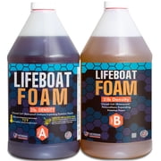 Lifeboat Urethane Pour Expanding Foam 2lb Density 1 Gallon Kit 2-Part Closed Cell Rigid Floatation Foam; soundproofing and Insulation