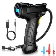 LabTEC Cordless Tire Inflator Portable Air Compressor with Digital Pressure Gauge, 150PSI Auto Off Electric Wireless Pump for Car Bike Ball Motorcyle