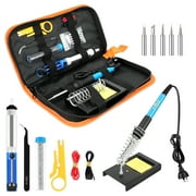 LabTEC Soldering Iron Kit Electronics 60W Soldering Welding Iron Tools with Adjustable Temperature for any Hobby Enthusiast 110V US Plug
