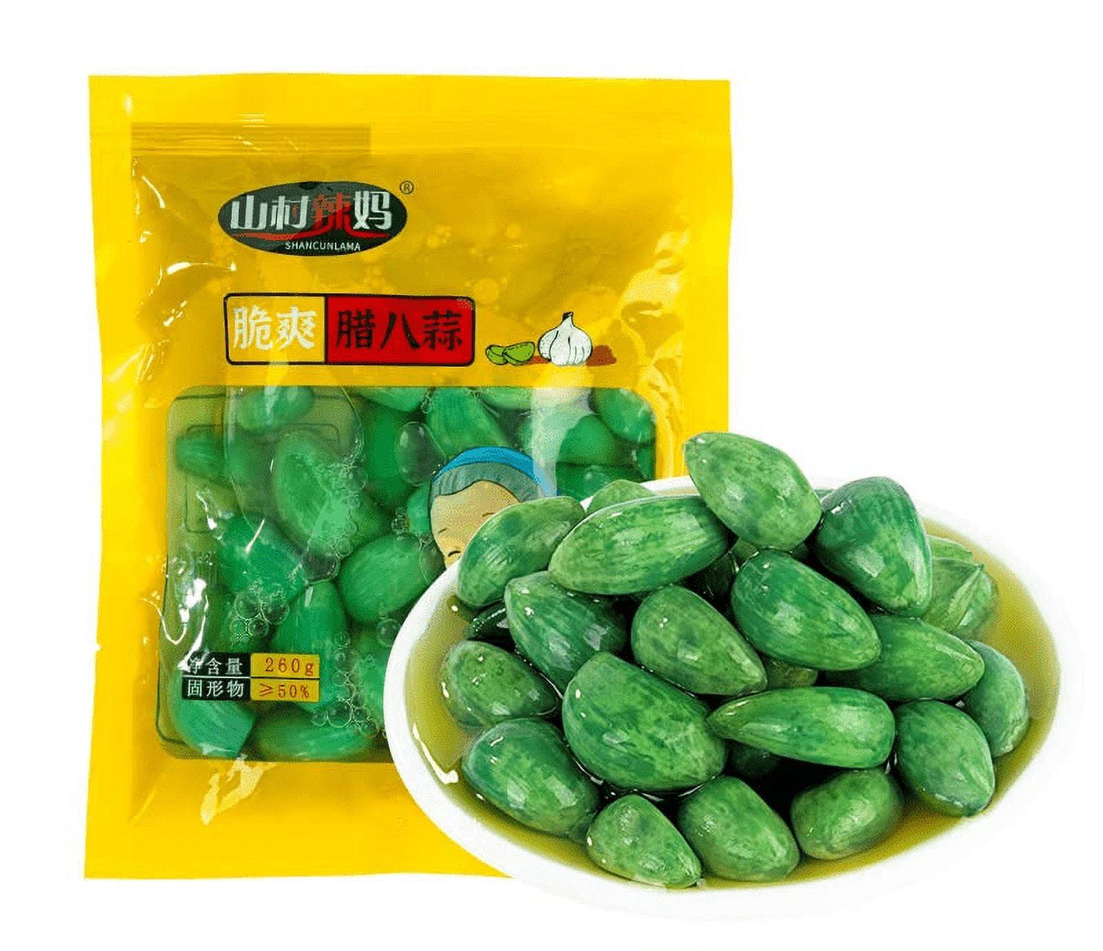 Laba garlic,emerald green garlic,pickled pickles,sweet and sour garlic