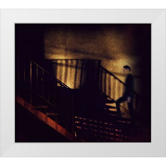 Labagnara, Roxana 22x20 White Modern Wood Framed Museum Art Print Titled - Friday 5 Pm