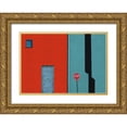 thumbnail image 1 of Labagnara, Roxana 24x18 Gold Ornate Wood Framed with Double Matting Museum Art Print Titled - Street Elements, 1 of 4