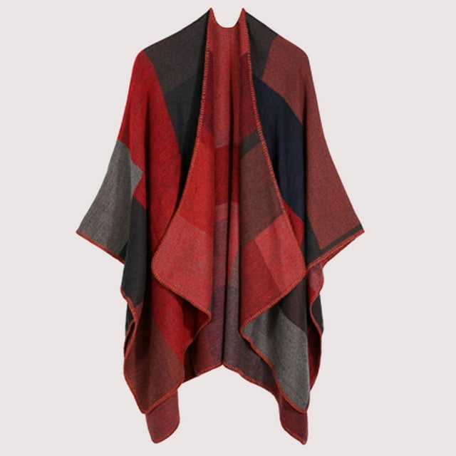 Pashmina Shawl Wrap For Women – Knitted Cashmere & Wool Blend Cape, Lightweight Scarf Cardigan For All Seasons