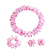 Labakihah Fall Wreath A Set Counts Tropical Hawaiian Luau Flower Lei Party Favors
