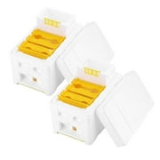 Labakihah Honeycomb Bee Rearing Beehive Beekeeping Pollination Box Beekeeper Supplies 2Pcs