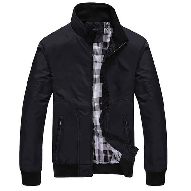 Labakihah Jackets For Men Men'S Autumn Winter Casual Zipper Pure Color ...