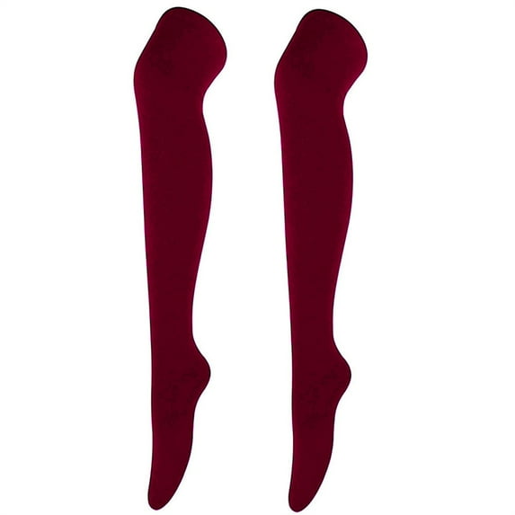 Labakihah Long Socks For Women 1 Pairs Women'S Fashion Solid Color Over The Knee Long Socks High Socks Red