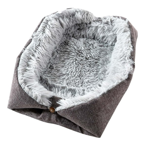 Labakihah Machine Washable Dog Bed Calming Dog Cat Bed Soft and Fluffy Cuddler Pet Cushion Self Warming Puppy Beds