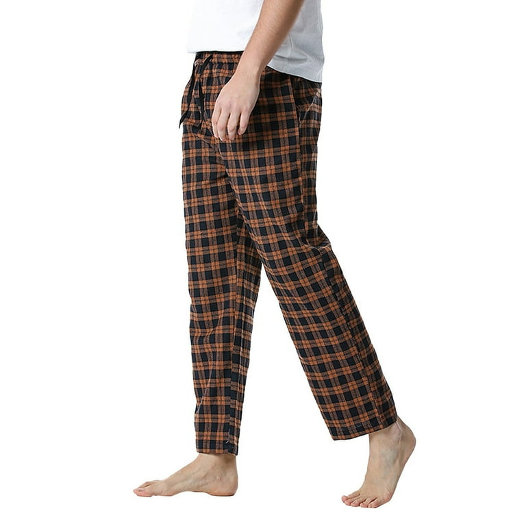 Cotton plaid best sale pants