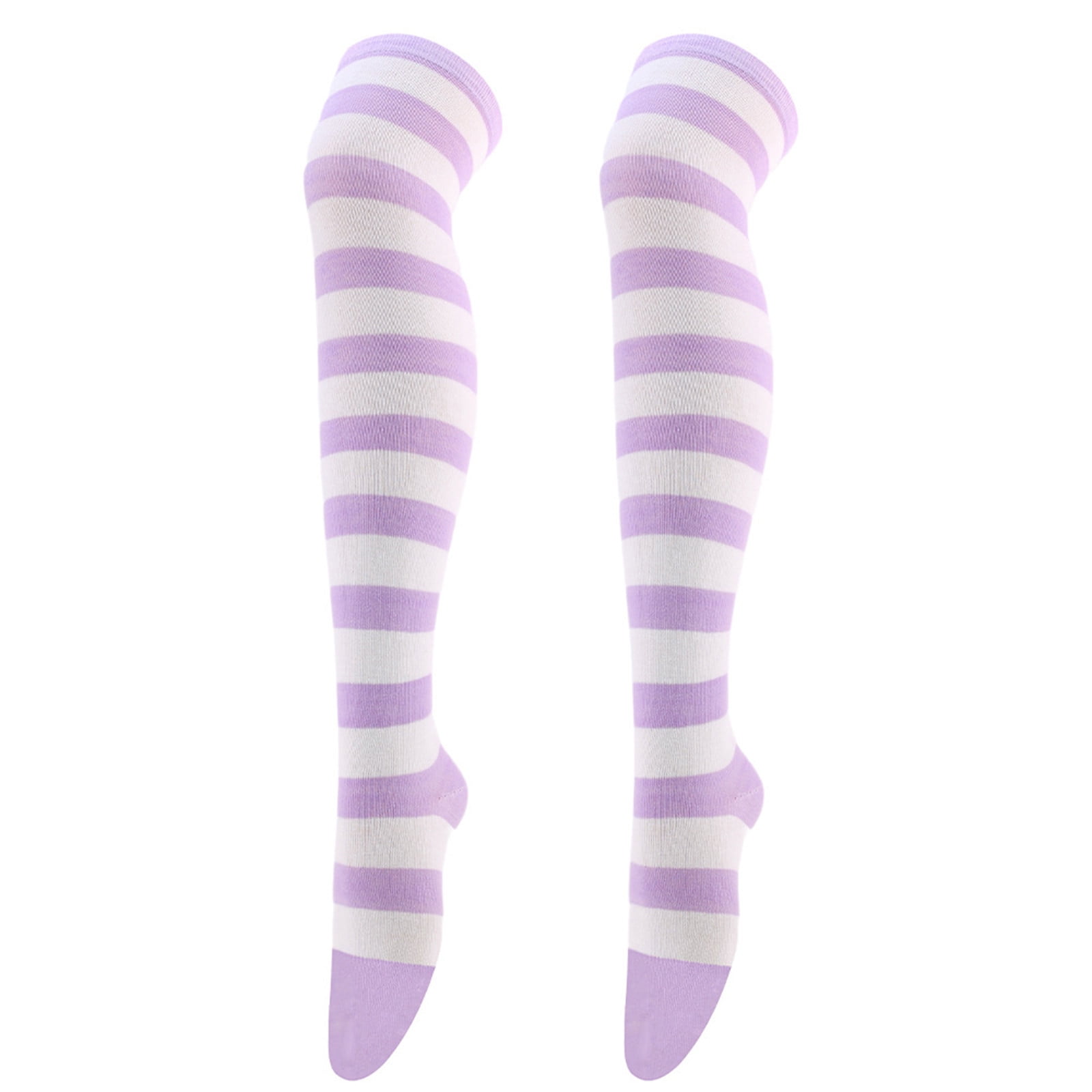 Labakihah Striped Socks 1 Pair Christmas High Long Stockings For Womens Over Knee Socks