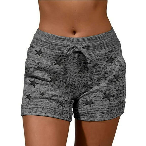 Labakihah Sweatpants Women Casual Women's Short Shorts Loose with Pockets Print Pants Bandage Pants Gym Shorts Women Black