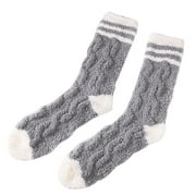 Labakihah Warm Socks For Women 1 Pairs Women'S Winter Warm Fuzzy Socks Slipper Socks Women'S Soft Fuzzy Sleeping Socks Fuzzy Slipper Socks Grey