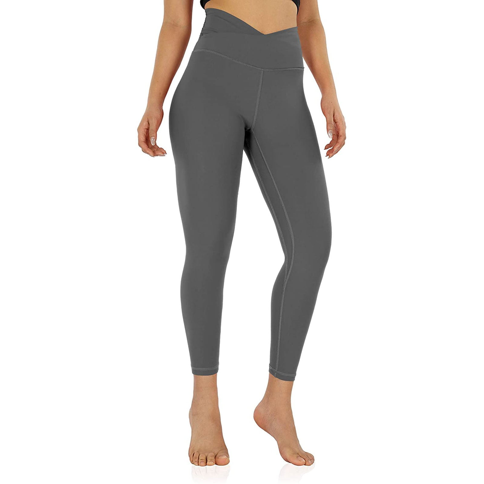 Labakihah Yoga Pants Women'S Cross Waist Yoga Leggings With Inner Pocket  Workout Running Tights Pants Yoga Pants With Pockets For Women Grey 