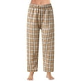 thumbnail image 1 of Labakihah pants for women Women Casual Plaid Pajama Pants Soft Pants Loose Homewear Sleepwear Pants Yellow, 1 of 9