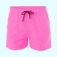 thumbnail image 1 of Labakihah swim trunks men Sports Net Beach Shorts Dry Quick With Inner Casual Pants Men's Shorts Men's Swimwear Hot Pink, 1 of 4