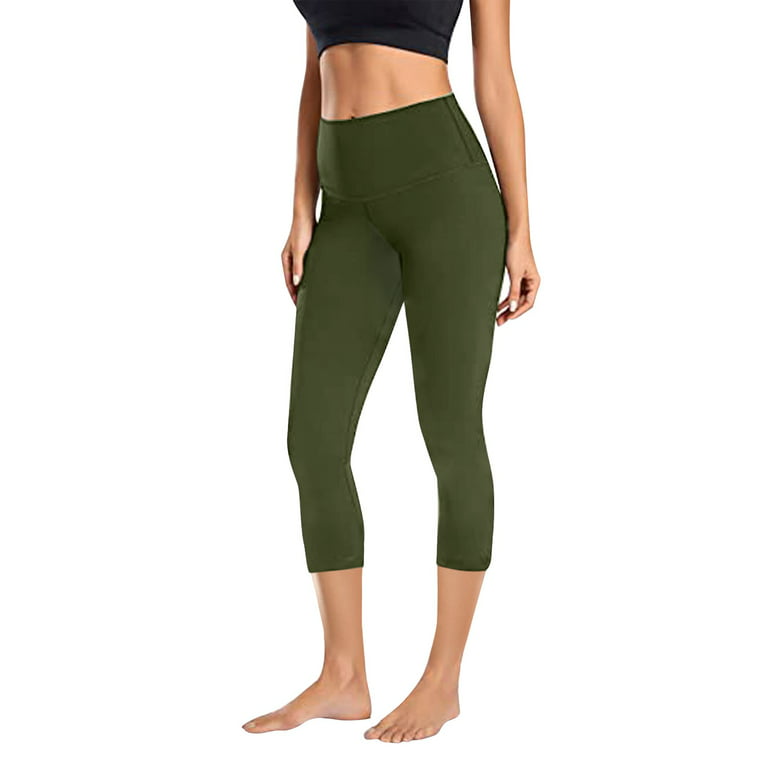 labakihah yoga pants women's solid pants tummy control workout