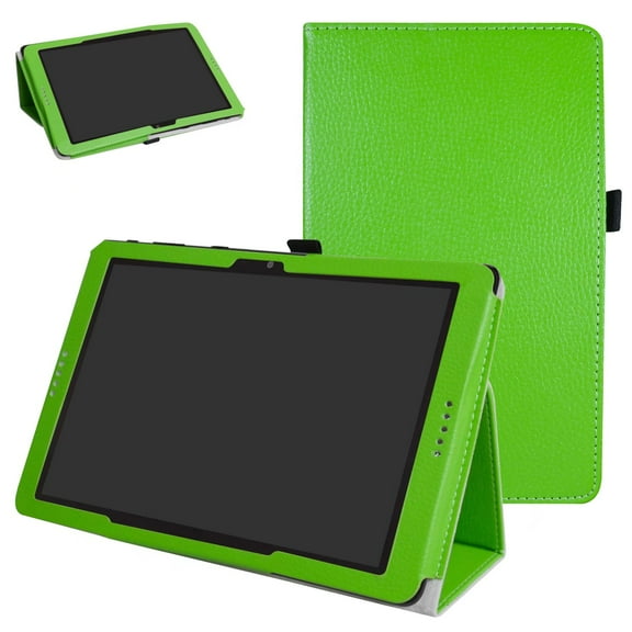 Labanema 10.0" AT&T Primetime Case, PU Leather Folio Stand Protective Case, Cover for 10.0" AT&T Primetime (Green)