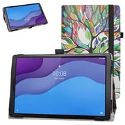 Labanema 10.1" Lenovo Tab M10 HD 2nd Gen TB-X306X Case, PU Leather Folio Stand Protective Case, Cover for 10.1" Lenovo Tab M10 HD 2nd Gen TB-X306X Love Tree