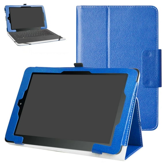 Labanema 10.1" RCA 10 Viking Pro Case, PU Leather Folio Stand Protective Case, Cover for 10.1" RCA 10 Viking Pro (Dark Blue)