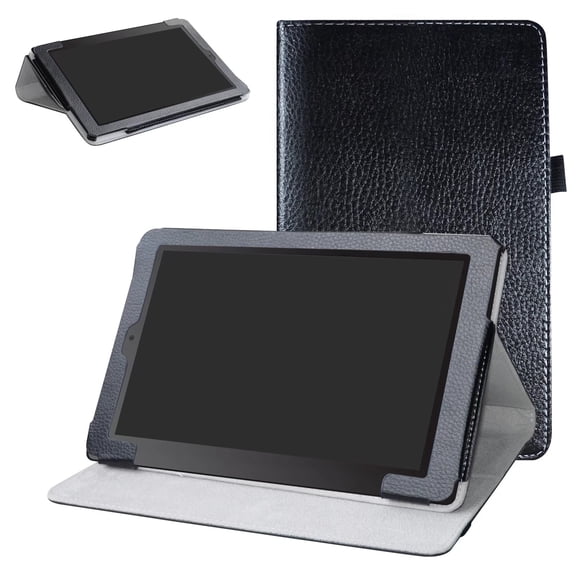 Labanema 10.1" RCA Cambio 10 W101SA23T1S 2017 Case, PU Leather Folio Stand Protective Case, Cover for 10.1" RCA Cambio 10 W101SA23T1S 2017 (Black)