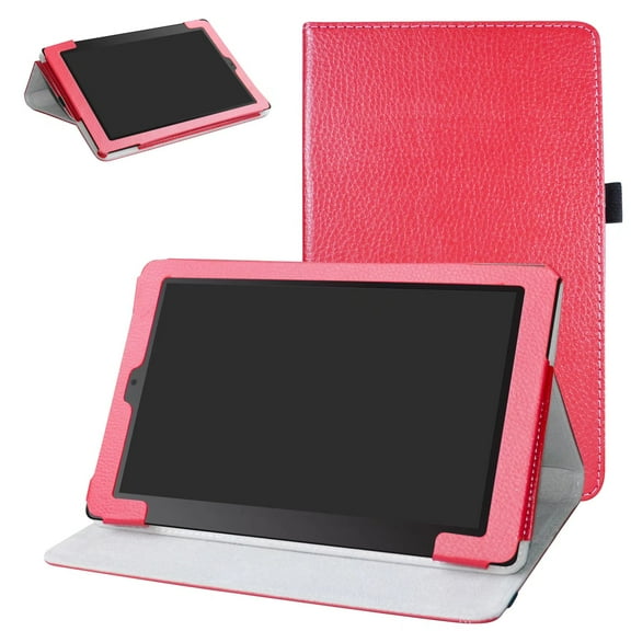 Labanema 10.1" RCA Cambio 10 W101SA23T1S 2017 Case, PU Leather Folio Stand Protective Case, Cover for 10.1" RCA Cambio 10 W101SA23T1S 2017 (Red)