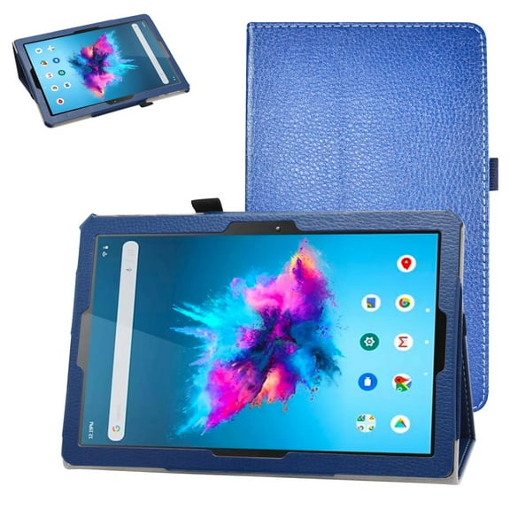 Labanema 10.1" Vankyo MatrixPad S30 Tablet Case, PU Leather Folio Stand Protective Case, Cover for 10.1" Vankyo MatrixPad S30 Tablet (Dark Blue)