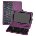 thumbnail image 1 of Labanema 10.1" Verizon Ellipsis 10 Bluetooth Keyboard Case, PU Leather Folio Stand Protective Case, Cover for 10.1" Verizon Ellipsis 10 (Purple), 1 of 6