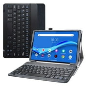Labanema 10.3 Lenovo Tab M10 Plus /Smart Tab M10 Plus Bluetooth Keyboard Case, PU Leather Folio Stand Protective Case, Cover for 10.3 Lenovo Tab M10 Plus /Smart Tab M10 Plus Black