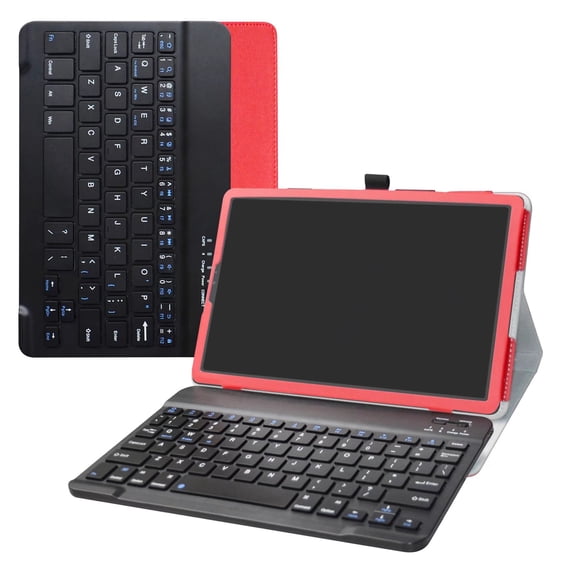 Labanema 10.5" Samsung Galaxy TAB S5E T720 T725 Bluetooth Keyboard Case, PU Leather Folio Stand Protective Case, Cover for 10.5" Samsung Galaxy TAB S5E T720 T725 (Red)