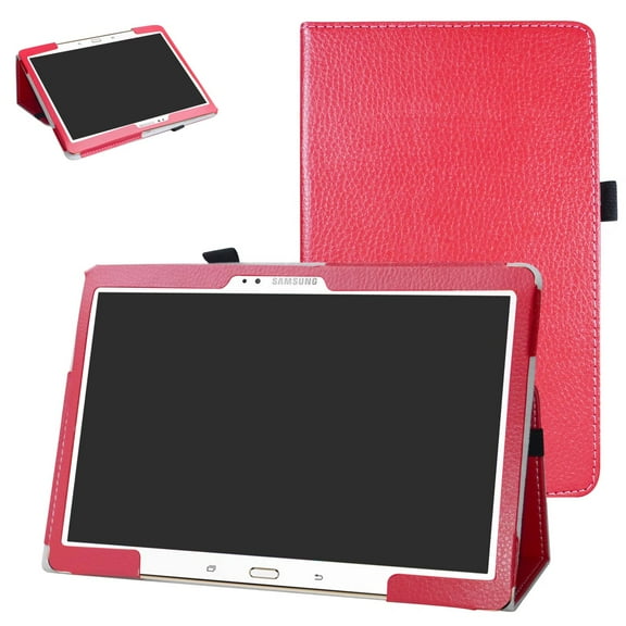 Labanema 10.5" Samsung Tab S 10.5 T800 Case, PU Leather Folio Stand Protective Case, Cover for 10.5" Samsung Tab S 10.5 T800 (Red)