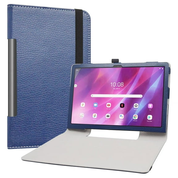 Labanema 11" Lenovo Yoga Tab 11 (YT-J706F) Case, PU Leather Folio Stand Protective Case, Cover for 11" Lenovo Yoga Tab 11 (YT-J706F) (Dark Blue)