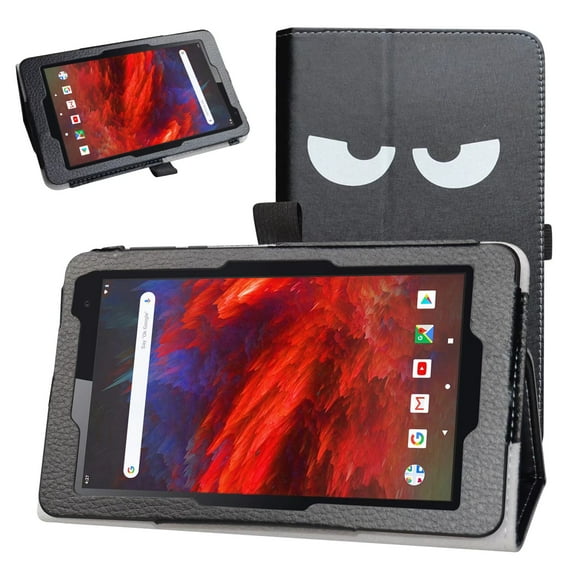 Labanema 7" VANKYO MatrixPad Z1 /Pritom 7 /Dragon Touch M7 /HAOQIN H7 Case, PU Leather Folio Stand Protective Case, Cover for 7" VANKYO MatrixPad Z1 /Pritom 7 /Dragon Touch M7 /HAOQIN H7 (Big Eyes)