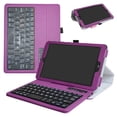 thumbnail image 1 of Labanema 8.0" LG G Pad X II 8.0 PLUS V530 Bluetooth Keyboard Case, PU Leather Folio Stand Protective Case, Cover for 8.0" LG G Pad X II 8.0 PLUS V530 (Purple), 1 of 6