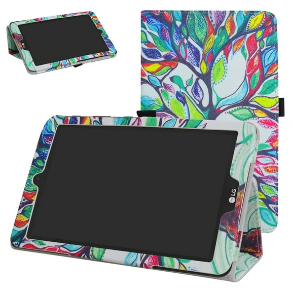 Labanema 8.0" LG G Pad X II 8.0 PLUS V530 Case, PU Leather Folio Stand Protective Case, Cover for 8.0" LG G Pad X II 8.0 PLUS V530 (Love Tree)