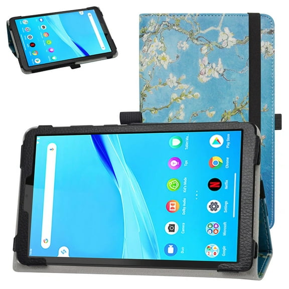 Labanema 8" Lenovo Tab M8 HD (2nd Gen) /Smart Tab M8 (TB-8505F) Case, PU Leather Folio Stand Protective Case, Cover for 8" Lenovo Tab M8 HD (2nd Gen) /Smart Tab M8 (TB-8505F) (Apricot Flower)