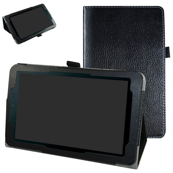 Labanema 8" Sprint Slate 8 (AQT80) Case, PU Leather Folio Stand Protective Case, Cover for 8" Sprint Slate 8 (AQT80) (Black)