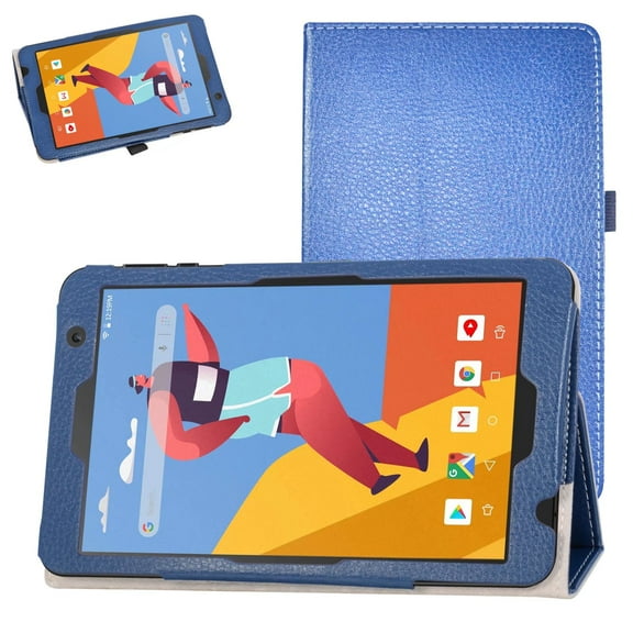 Labanema 8" VANKYO MatrixPad S8 Tablet Case, PU Leather Folio Stand Protective Case, Cover for 8" VANKYO MatrixPad S8 Tablet (Dark Blue)