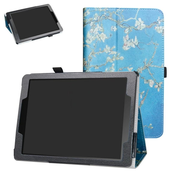 Labanema 9.7" ASUS Chromebook CT100PA Case, PU Leather Folio Stand Protective Case, Cover for 9.7" ASUS Chromebook CT100PA (Apricot Flower)