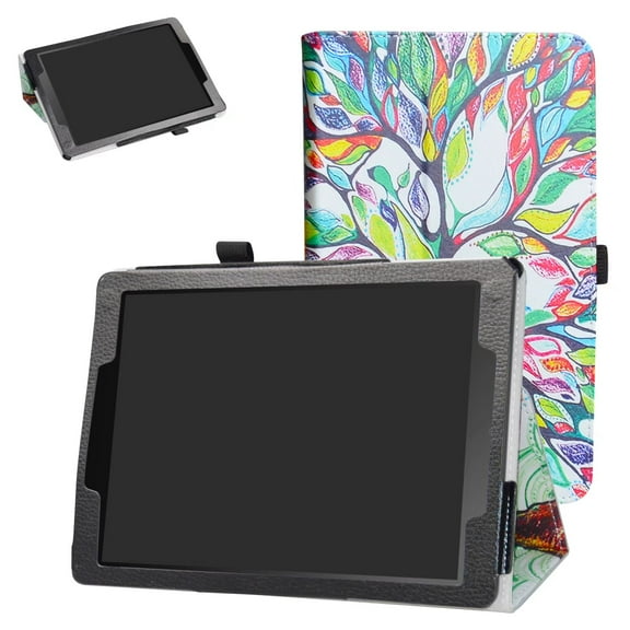 Labanema 9.7" ASUS Chromebook CT100PA Case, PU Leather Folio Stand Protective Case, Cover for 9.7" ASUS Chromebook CT100PA (Love Tree)