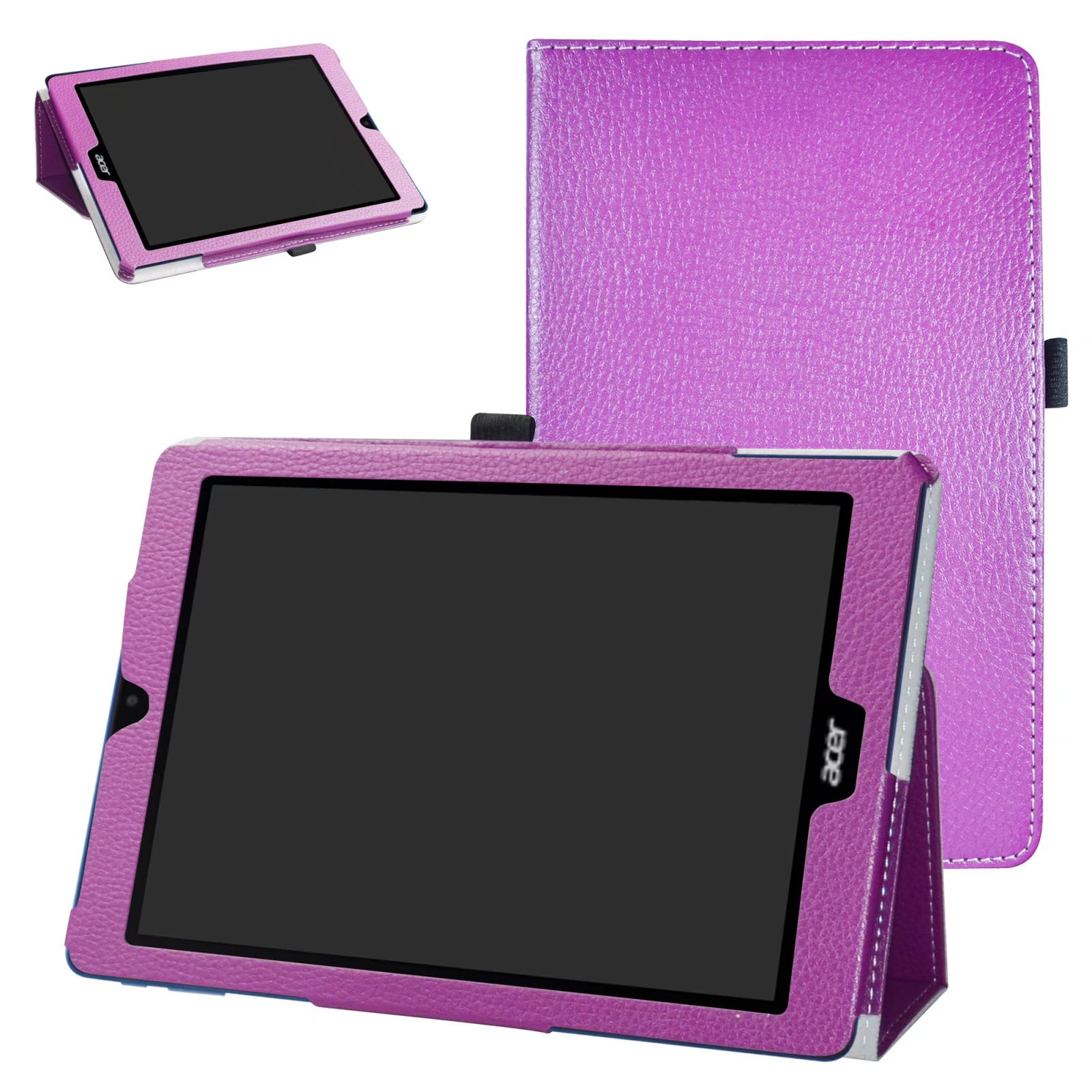 Labanema 9.7 Acer Chromebook tab 10 Case PU Leather Folio Stand Protective Case Cover for 9.7 Acer Chromebook tab 10 Purple Walmart