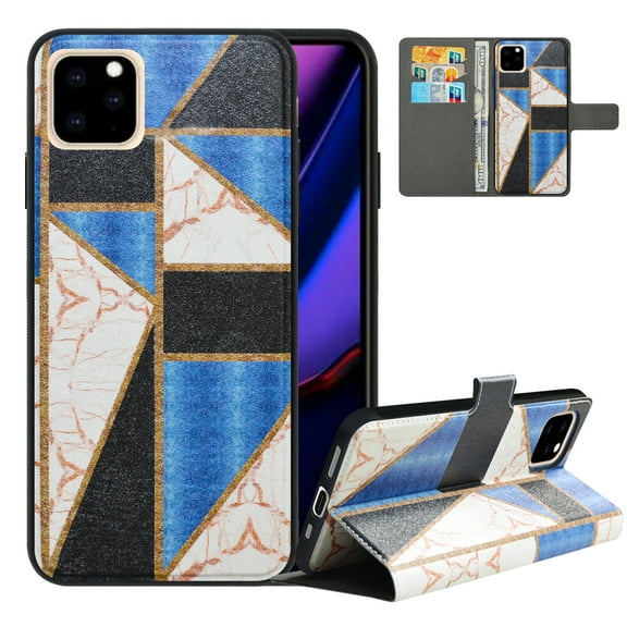 Labanema Apple iPhone 11 Pro Max (2019) 6.5" Case with Kickstand, 2 in 1 Detachable Magnetic Protective Folio Flip Cover for Apple iPhone 11 Pro Max (2019) 6.5" (Marble)