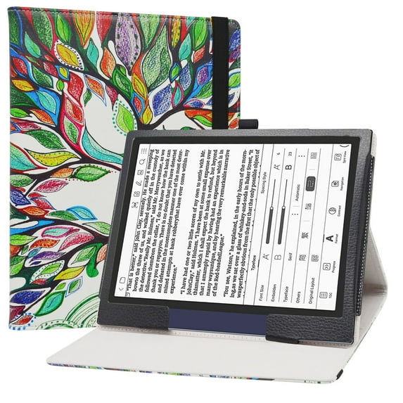 Labanema Compatible with BOOX Note Air 2 Case,BOOX Note Air 2 Plus Case,Folio 2-folding Stand Cover for BOOX Note Air 2 (2021)/BOOX Note Air 2 Plus (2022) 10.3" Tablet,Love Tree