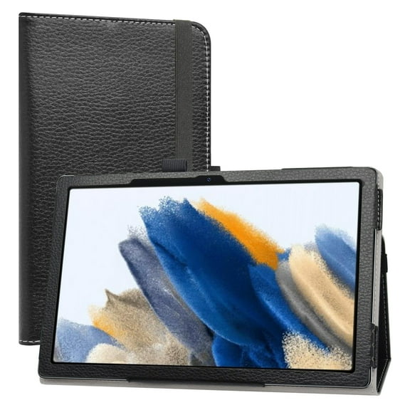 Labanema Compatible with Galaxy Tab A8 Case,PU Leather Folio 2-folding Stand Cover With [Auto Wake/Sleep] for Samsung Galaxy Tab A8 SM-X207/X205/X200 10.5 inch Tablet,Black