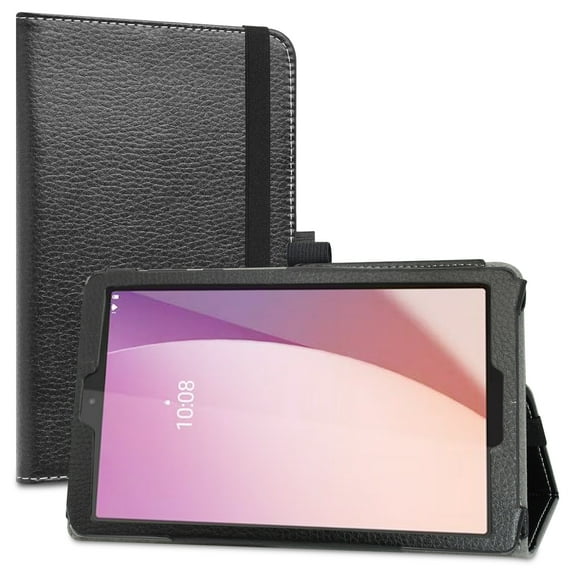 Labanema Compatible with Lenovo Tab M8 4th Gen Case,PU Leather Folio 2-folding Stand Cover for Lenovo Tab M8 (4th Gen)/Lenovo Tab M8 Gen 4 TB-300FU 8" Tablet,Black