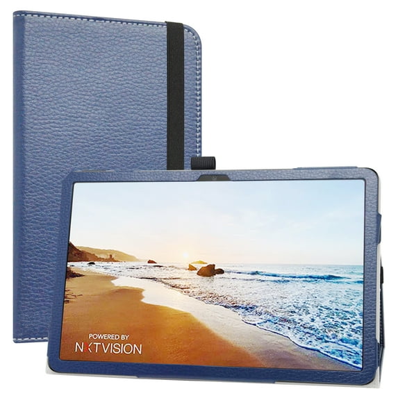 Labanema Compatible with TCL Tab 10 5G Case,PU Leather Folio 2-folding Stand Cover for TCL Tab 10 5G TCL-9183W 10.1" Tablets (Not fit TCL Tab Pro 5G TCL-9198S),Blue