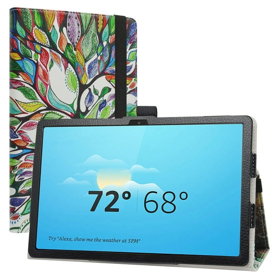 Labanema Compatible with Lenovo Tab M9 Case,PU Leather Folio 2-folding Stand Cover for Lenovo Tab M9 (TB-310FU, 2023 Released) 9" Tablet,Love Tree