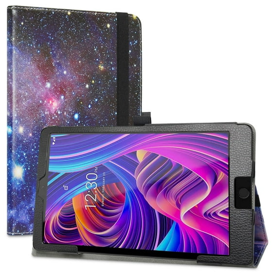 Labanema Compatible with NUU Tab 10 Case,PU Leather Folio 2-folding Stand Cover for NUU Tab 10 4G LTE 10.1" Tablet,Galaxy