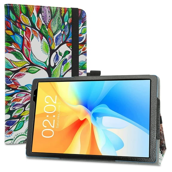 Labanema Compatible with TECLAST P25T Case,TECLAST P25T 10 inch Case,PU Leather Folio 2-folding Stand Cover for TECLAST P25T 10.1" Tablet,Love Tree