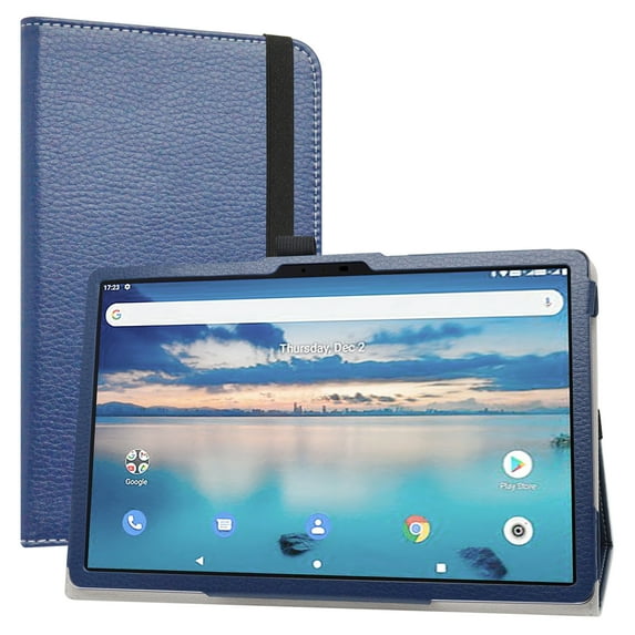 Labanema For SKY Devices Elite T10 Case,PU Leather Folio 2-folding Stand Cover for SKY Devices Elite T10 10" Tablet (Not Fit Sky Pad 10),Blue